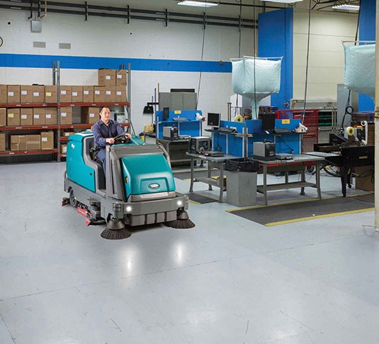 M17 sweeper-scrubber cleaning manufacturing facility